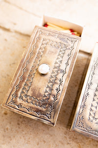 Adorned Metal Matchbox